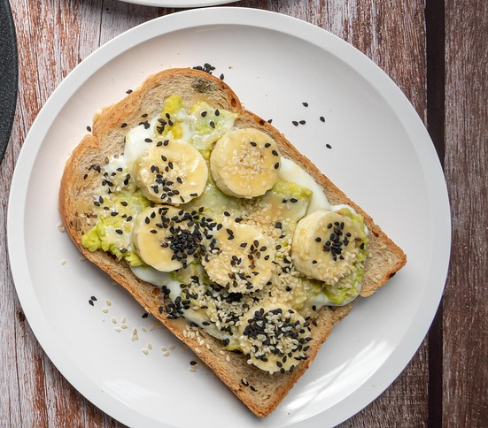 Smashed Avocado Toast with Banana